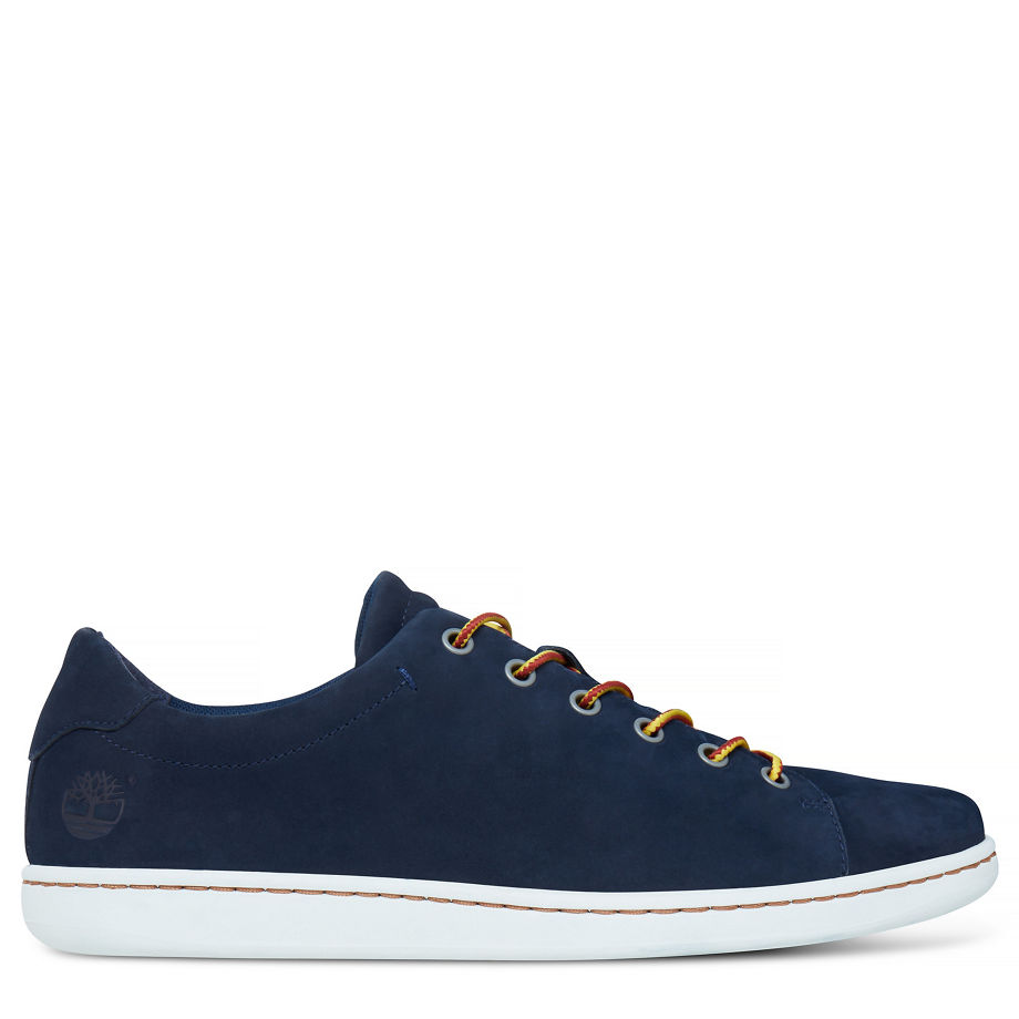 Timberland Men's Courtside Leather Oxford Navy Black Iris Nubuck