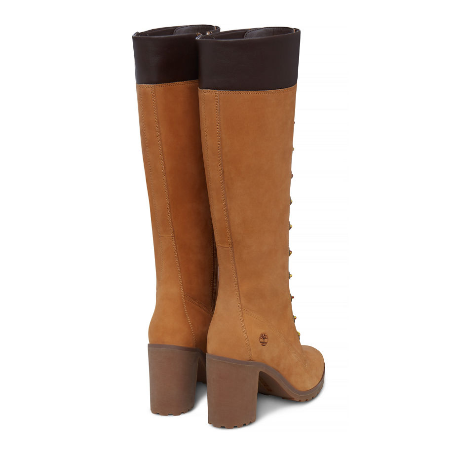 Timberland Women's Allington 14-Inch Boot Yellow Wheat Nubuck