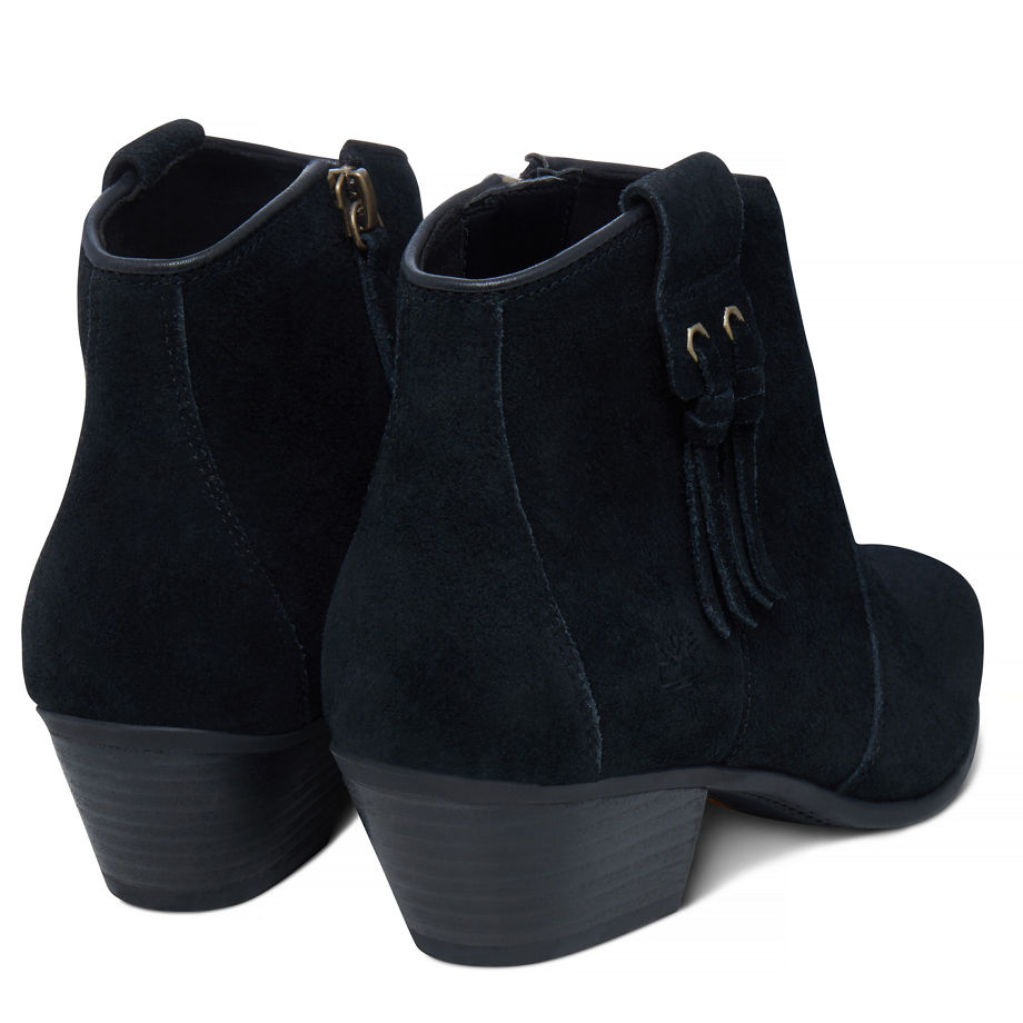 Timberland Women's Carleton Ankle Boot Black Jet Black Suede