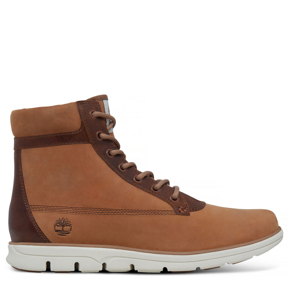 Timberland Men's Bradstreet Mixed Media Boot Tan Oakwood Poseidon