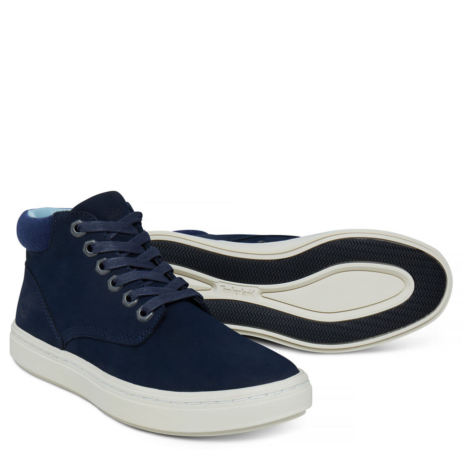 Timberland Women's Londyn Chukka Navy Navy Nubuck W/ Wool Collar