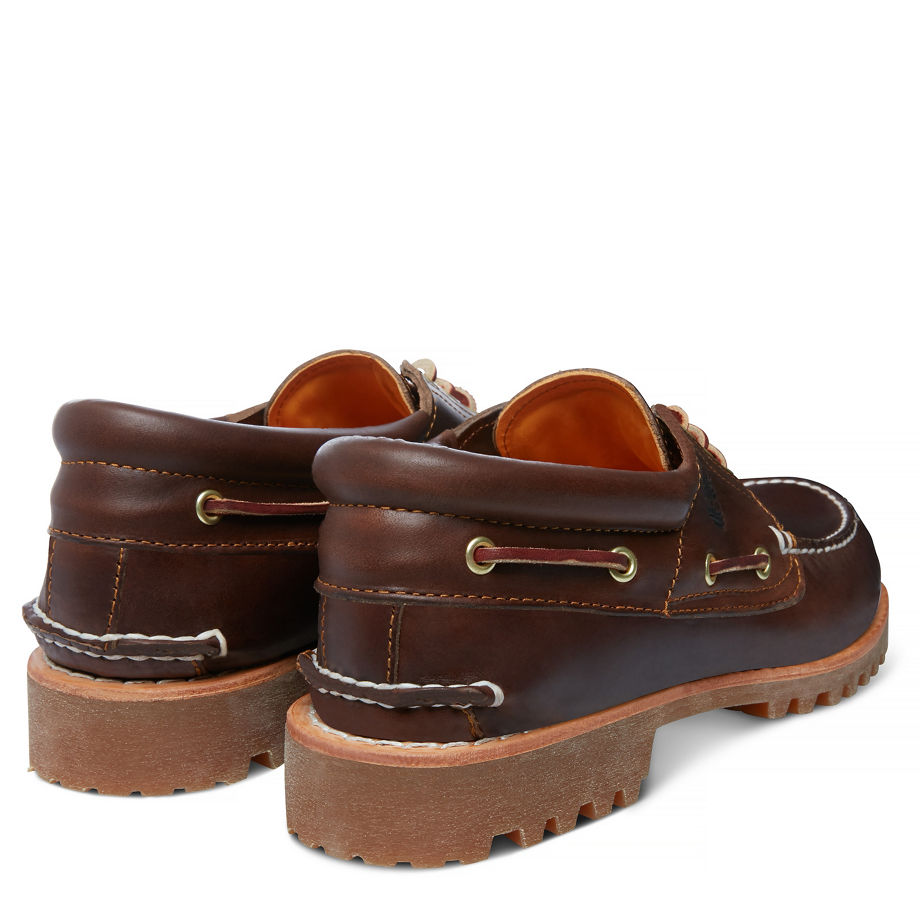 Timberland Men's 3-Eye Classic Lug Brown Brown Pull Up