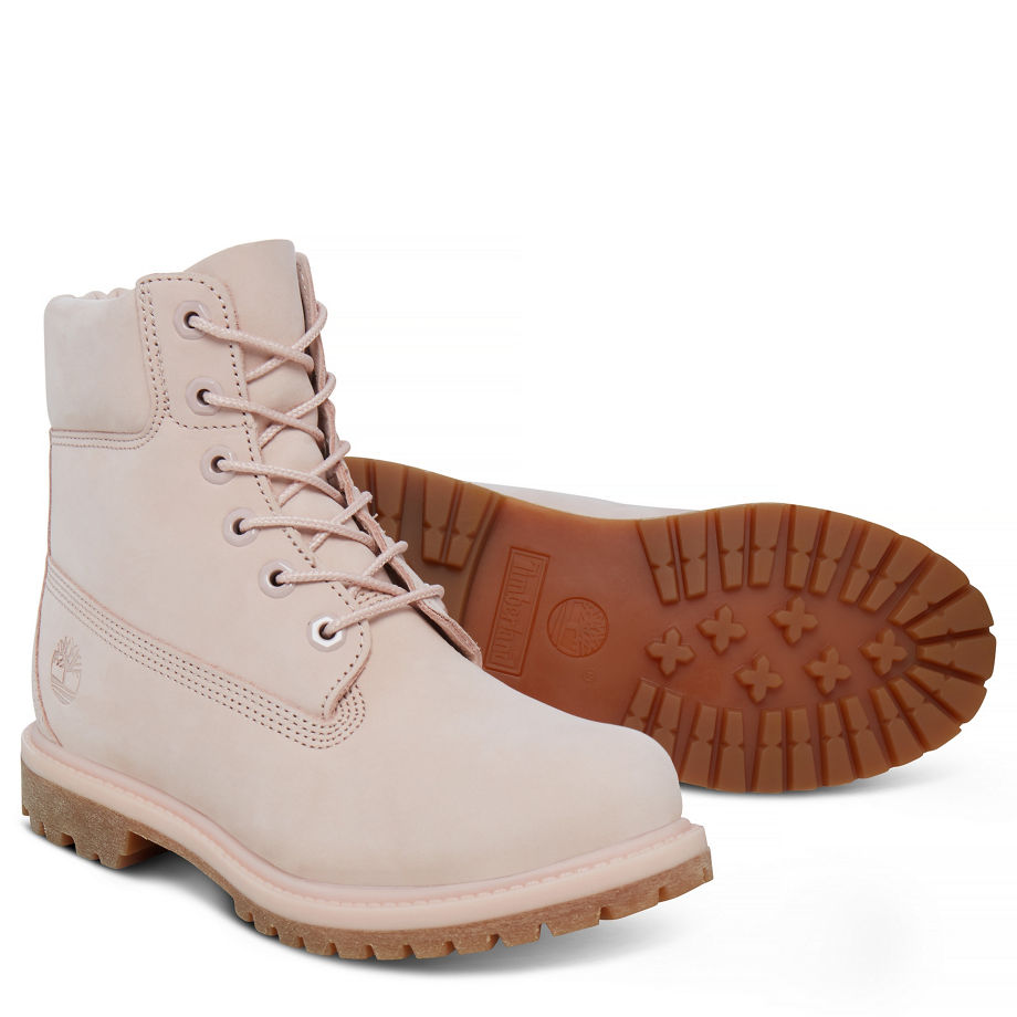 Timberland Women's 6-inch Icon Boot Pastel Rose Cameo Rose Waterbuck Monochromatic