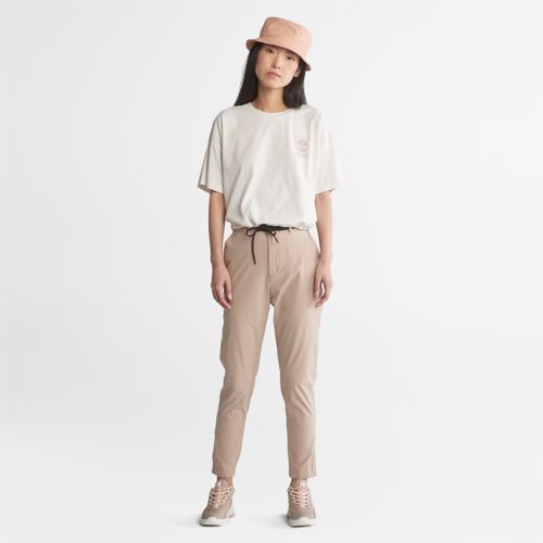 Timberland Women's Cropped T-Shirt with Drawstring Hem