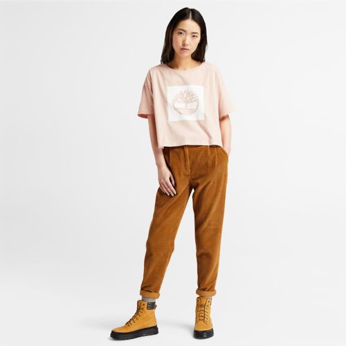 Timberland Women's Cropped Logo T-Shirt