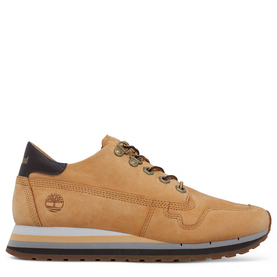 Timberland Women's Antwerp Air Leather Trainer Yellow Wheat Naturebuck