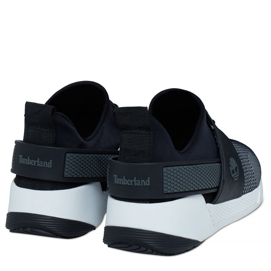 Timberland Women's Kiri Up Knit Sneaker Black/White Black/White