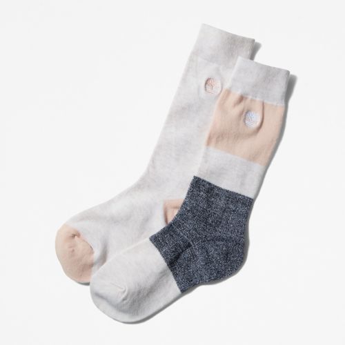 Timberland Women's 2-Pack Colorblocked Crew Socks