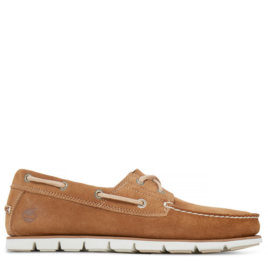 Timberland Men's Tidelands Boat Shoe Tan Rubber Hammer Ii
