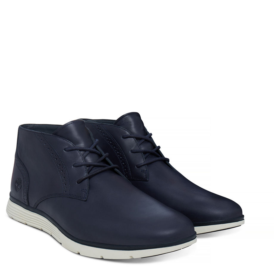 Timberland Men's Franklin Park Brogue Chukka Navy Black Iris Eastlook