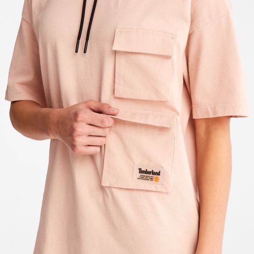 Timberland Women's Progressive Utility Pocket Hoodie T-Shirt