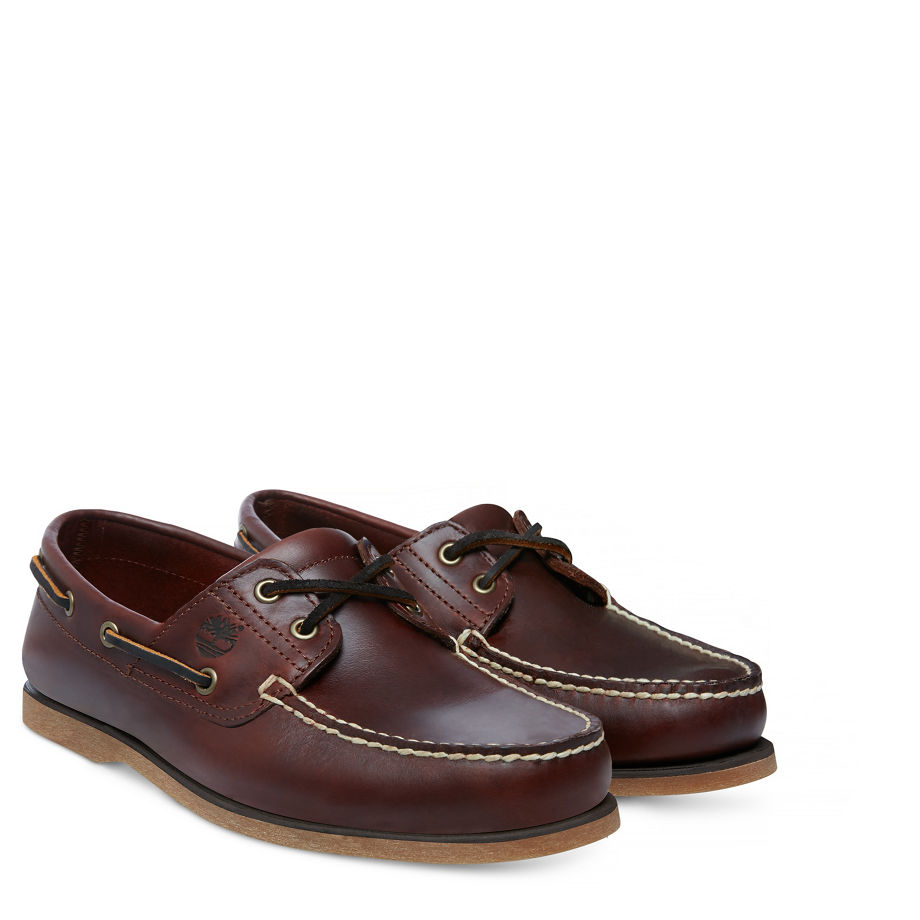 Timberland Men's Classic Boat Shoe Brown Rootbeer Smooth