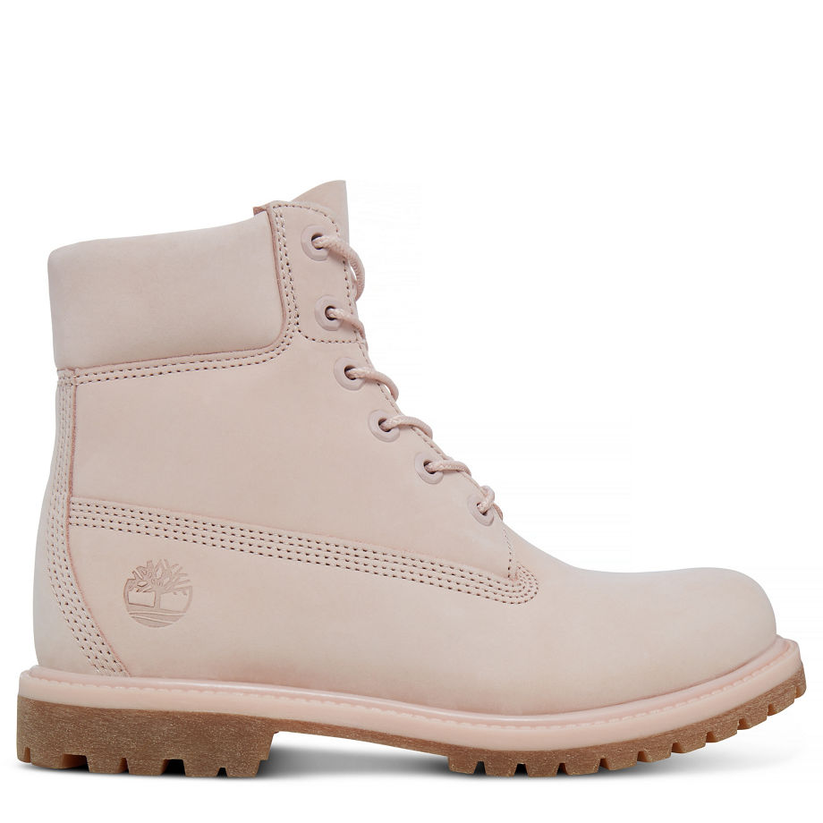 Timberland Women's 6-inch Icon Boot Pastel Rose Cameo Rose Waterbuck Monochromatic