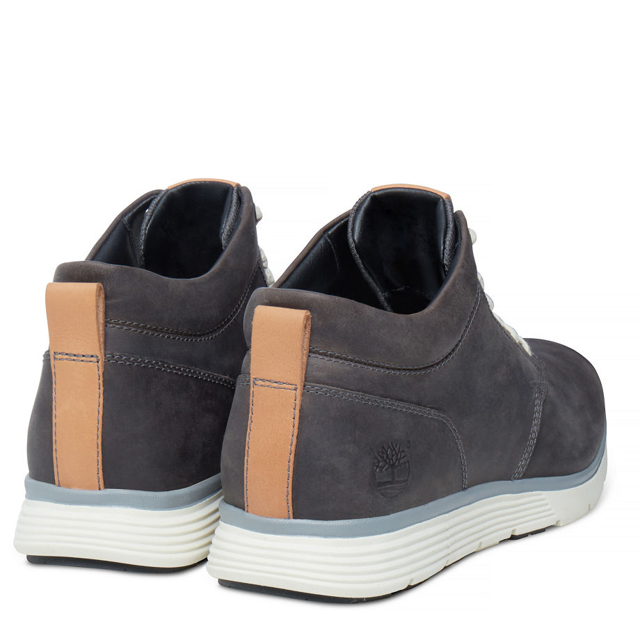 Timberland Men's Killington Half Cab Chukka Steel Grey Pewter Saddleback Full Grain