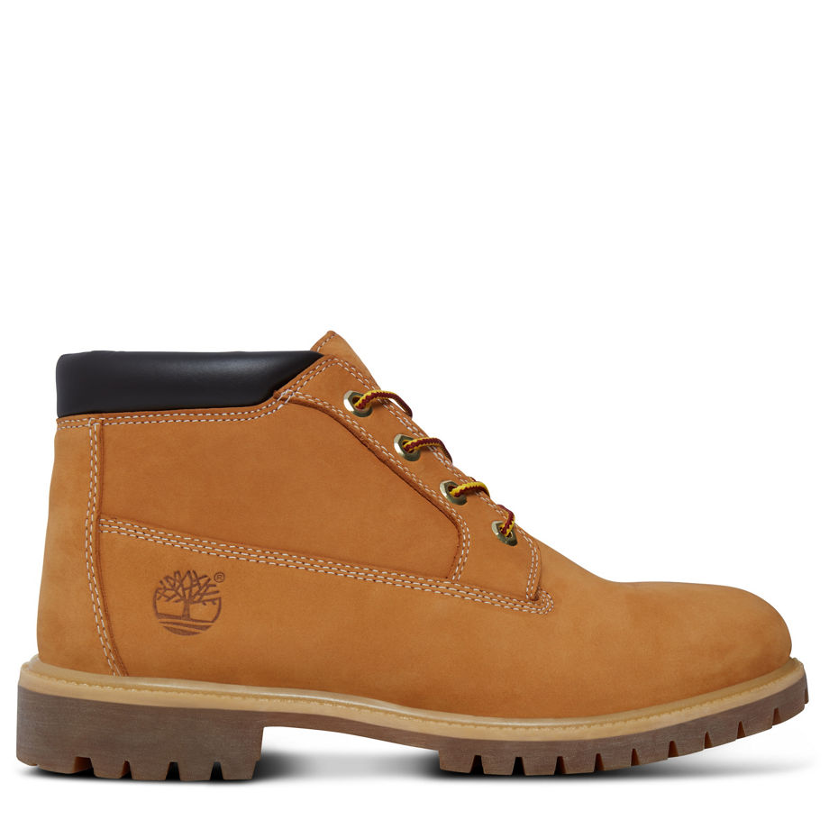 Timberland Men's Icon Chukka Yellow/Chocolate Wheat Nubuck With Chocolate