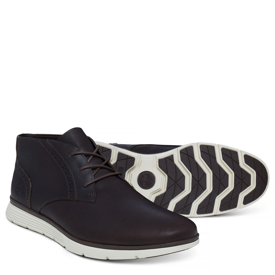 Timberland Men's Franklin Park Brogue Chukka Dark Brown Mulch Mincio