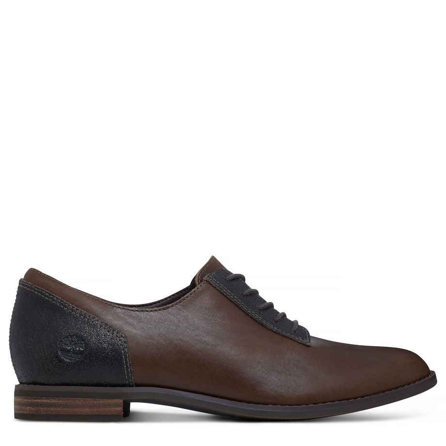 Timberland Women's Preble Oxford Shoe Brown Canteen Eastlook W/Canteen Charred Suede