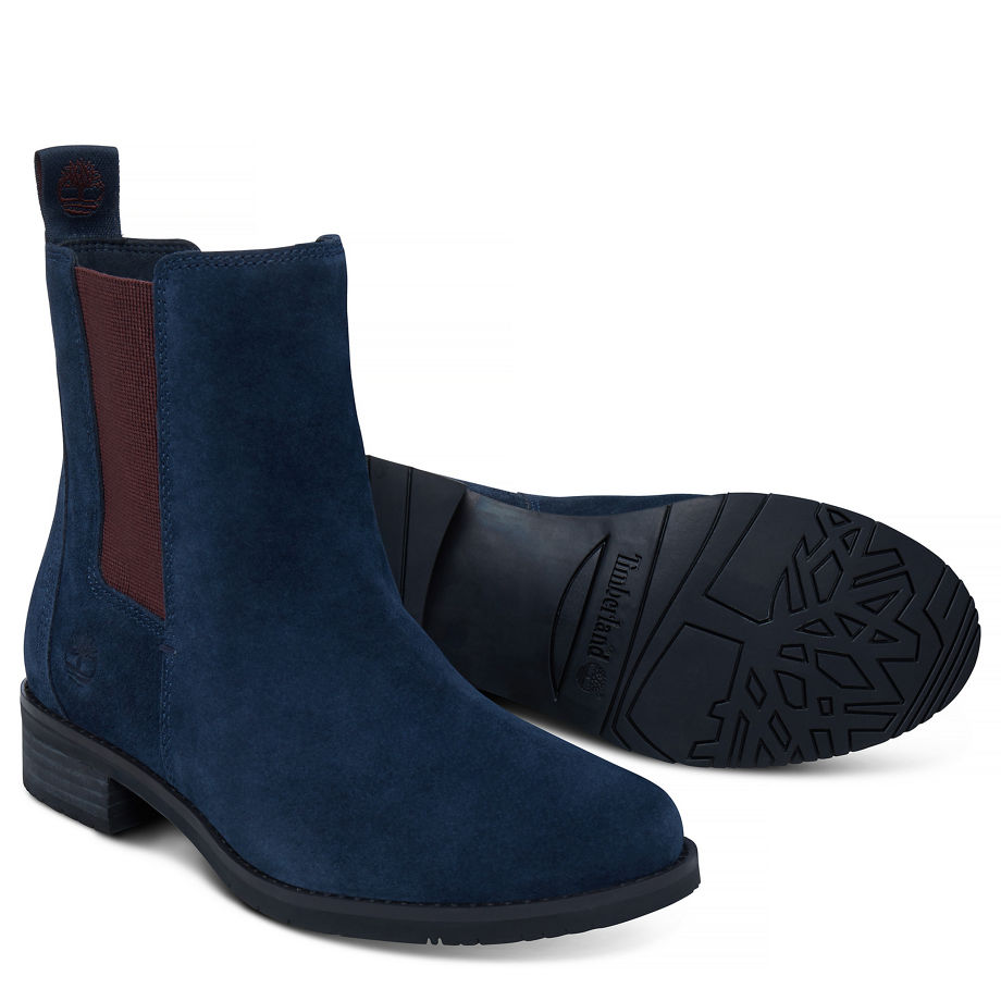 Timberland Women's Venice Park Boot Navy Dark Blue Suede