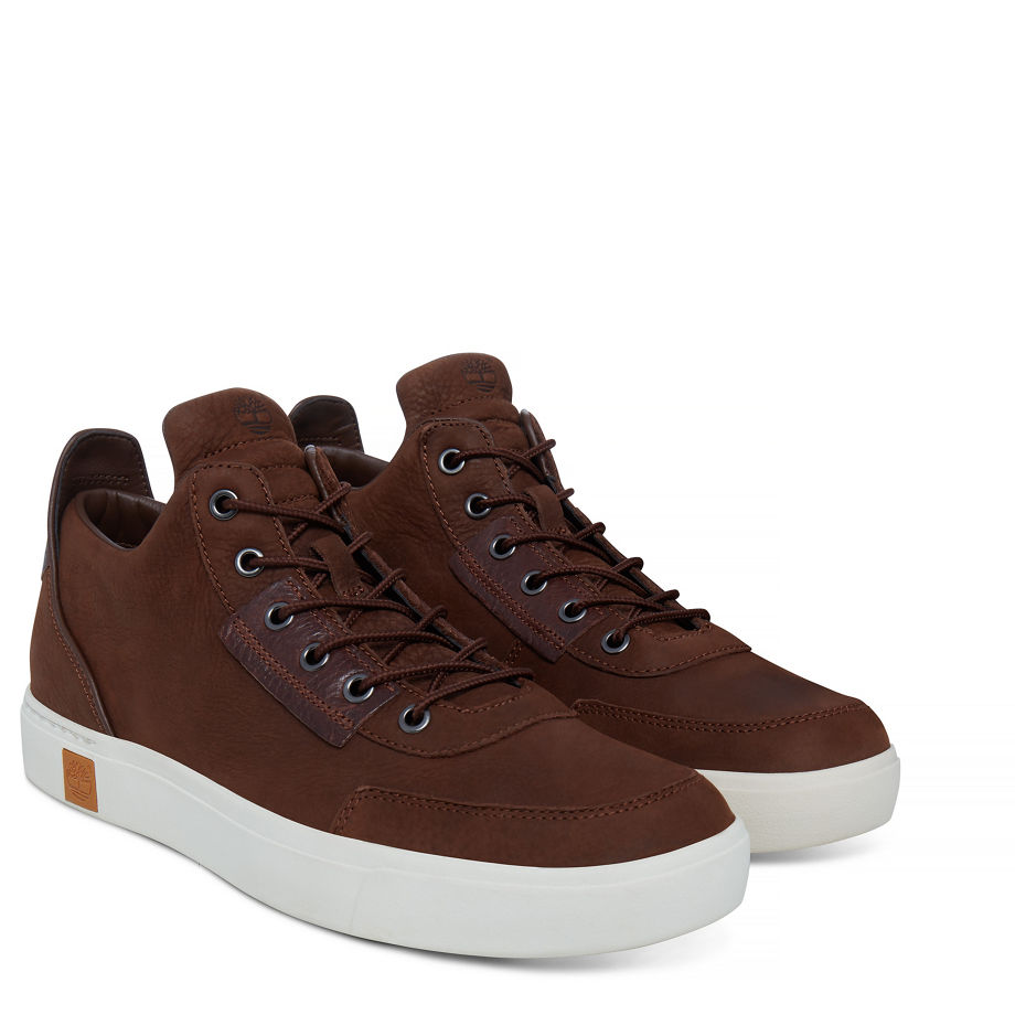Timberland Men's Amherst High Top Chukka Vintage Brown Potting Soil Vecchio