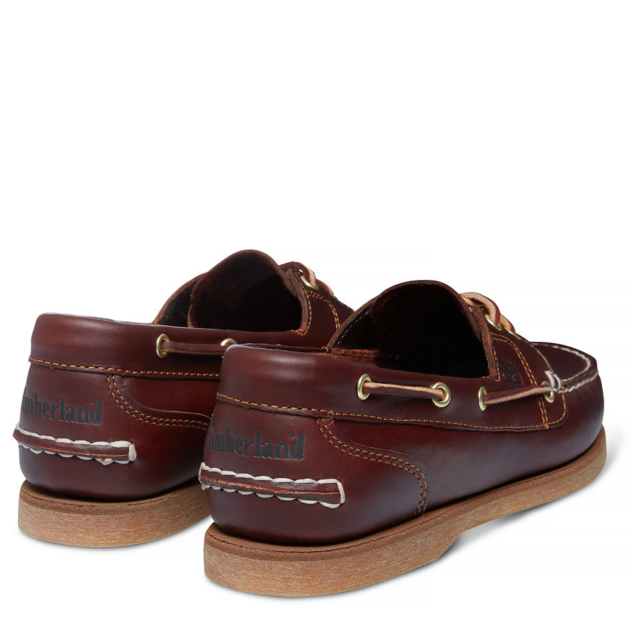 Timberland Women's 2-Eye Classic Boat Shoe Brown Rootbeer Smooth