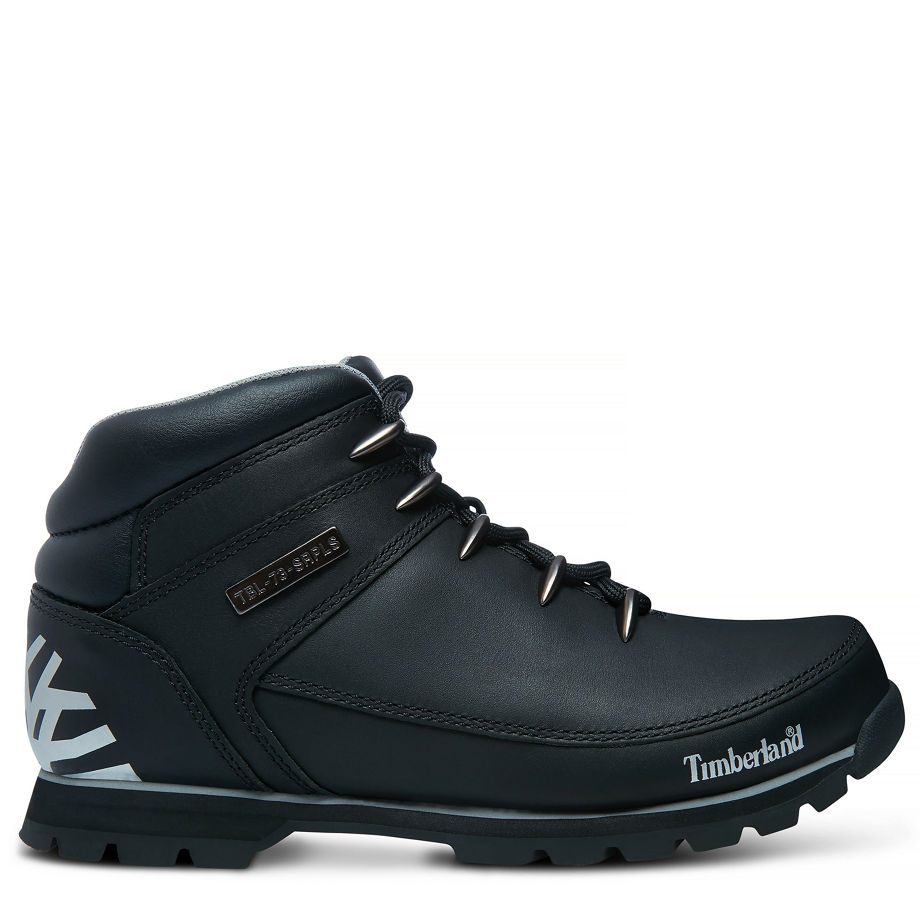 Timberland Men's Euro Sprint Hiker Black Black Reflective