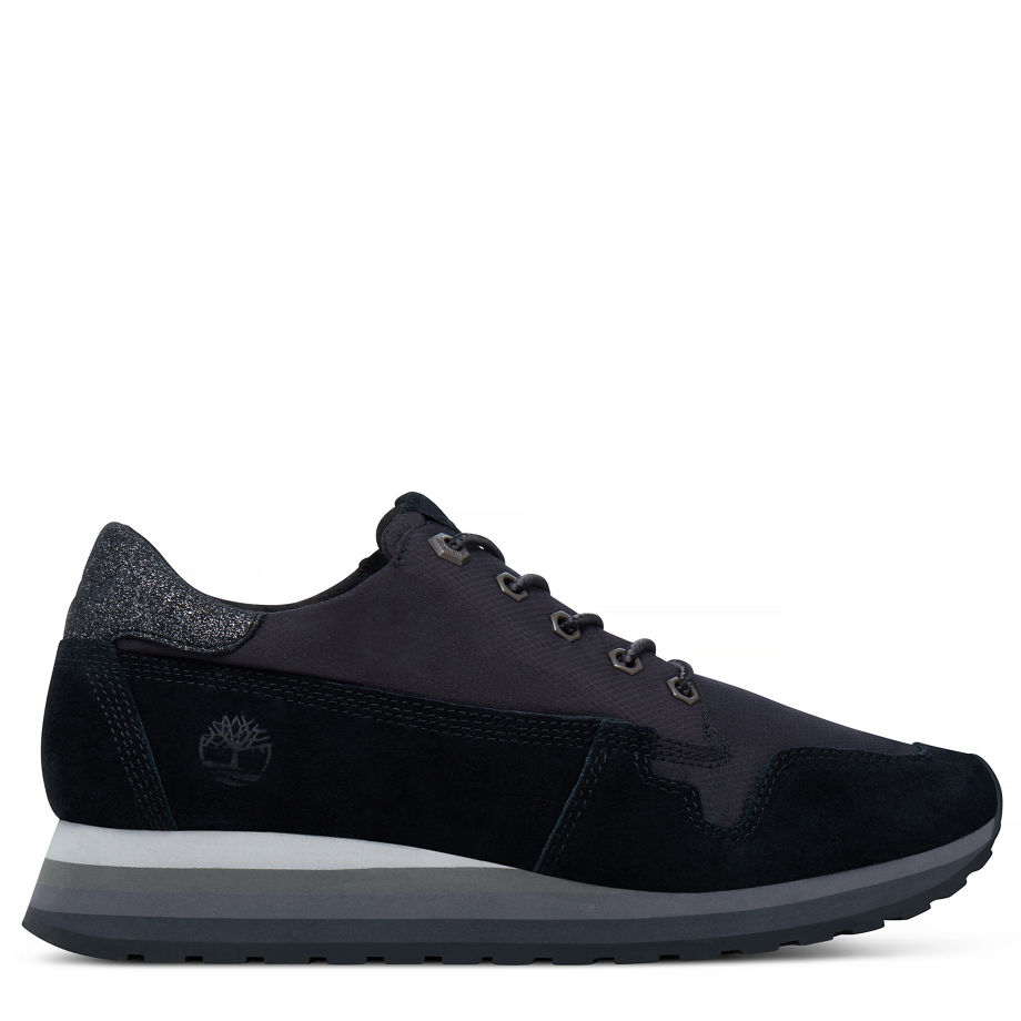 Timberland Women's Antwerp Air Trainer Black Jet Black Suede