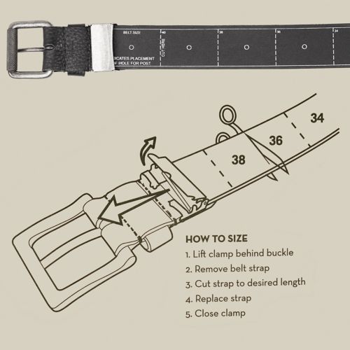 Timberland Men's Cut-To-Fit Leather Belt