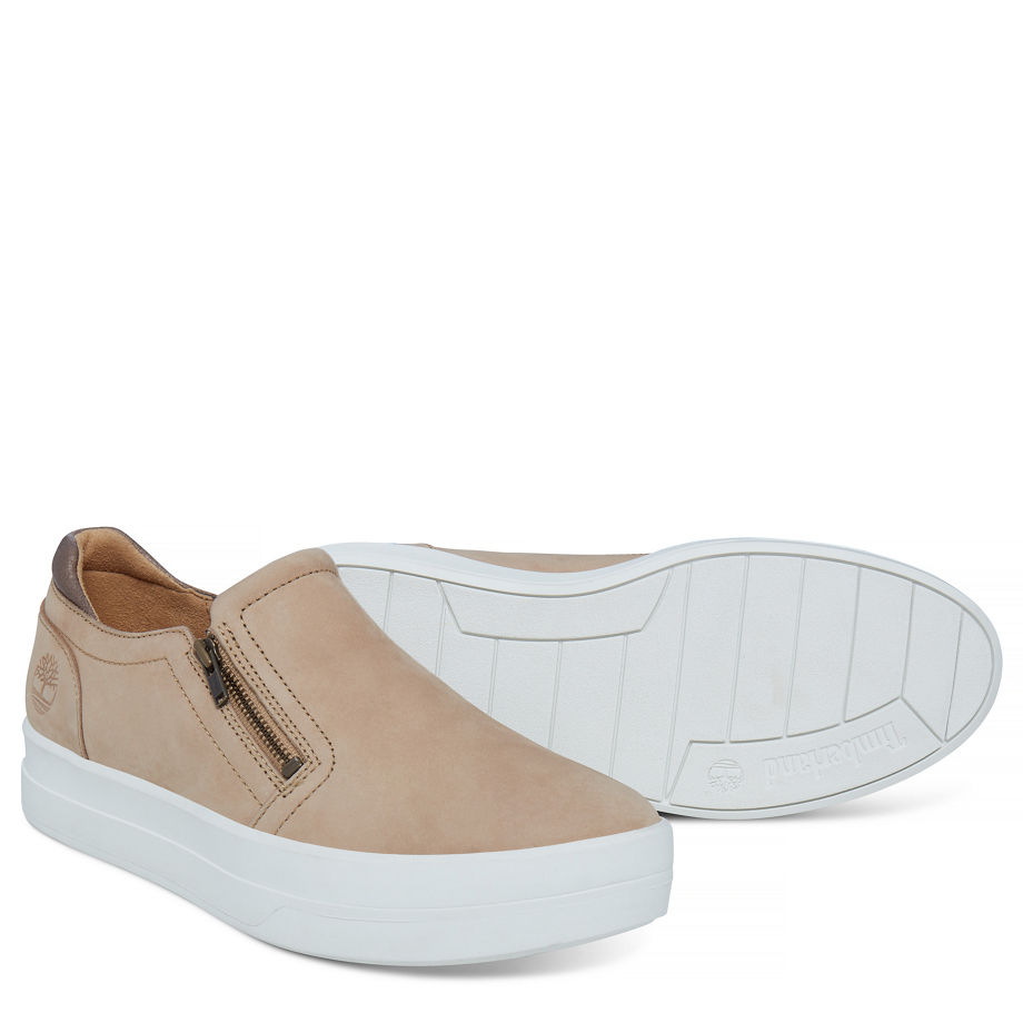 Timberland Women's Mayliss Slip On Oxford Natural Stone Nubuck