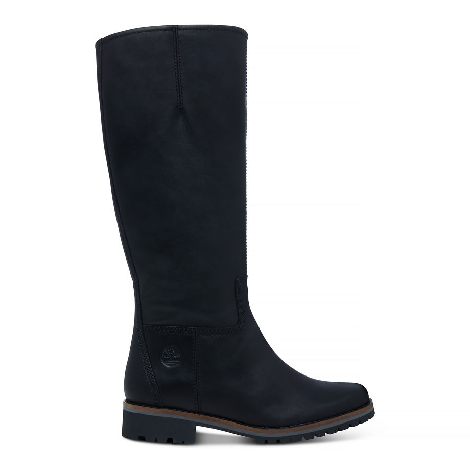 Timberland Women's Main Hill Tall Boot Black Jet Black Mincio