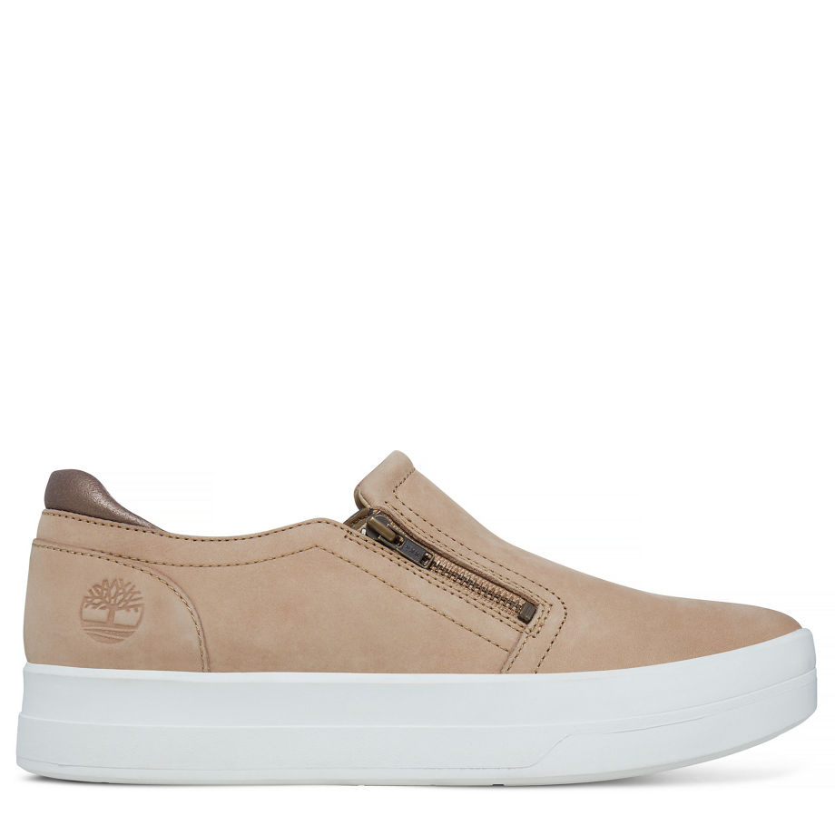 Timberland Women's Mayliss Slip On Oxford Natural Stone Nubuck