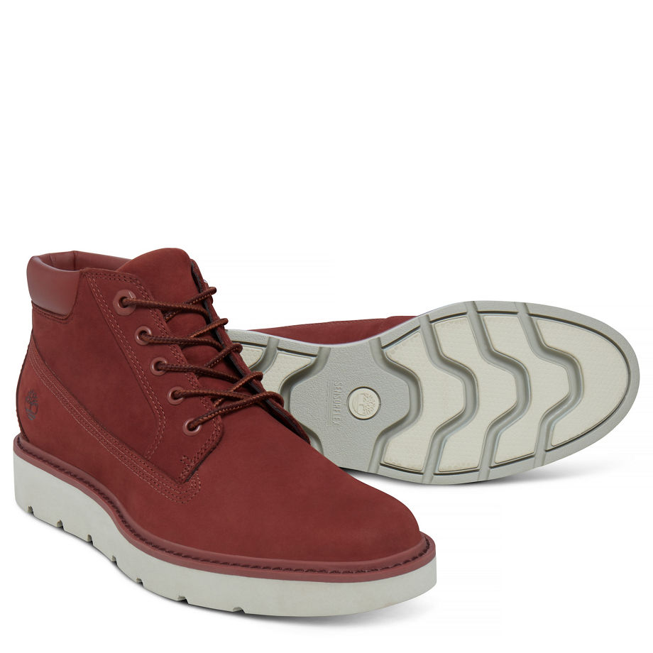 Timberland Women's Kenniston Nellie Boot Red New Sable Nubuck