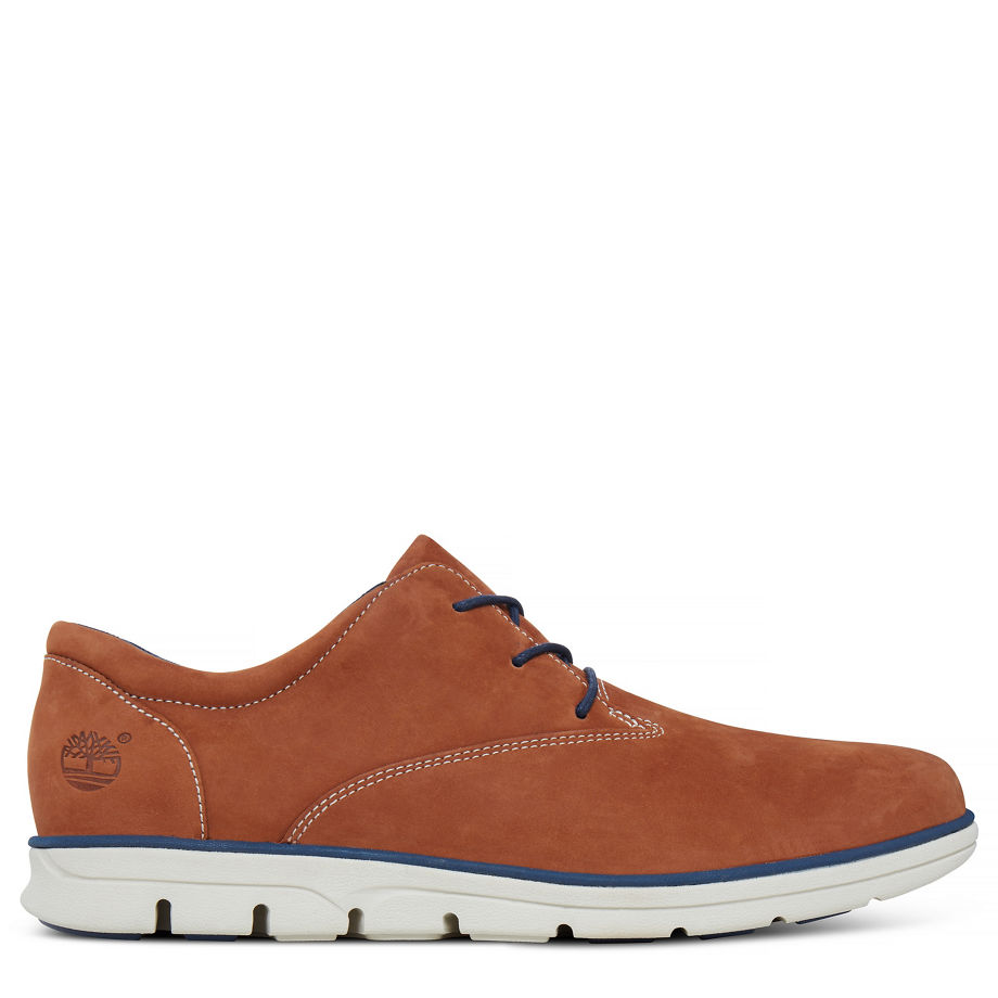 Timberland Men's Bradstreet Plain Toe Oxford Copper Saddle Nubuck