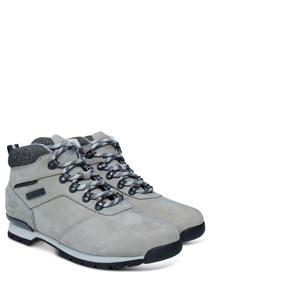 Timberland Men's Splitrock Mid Boot Grey Af Grey Naturebuck Nubuck