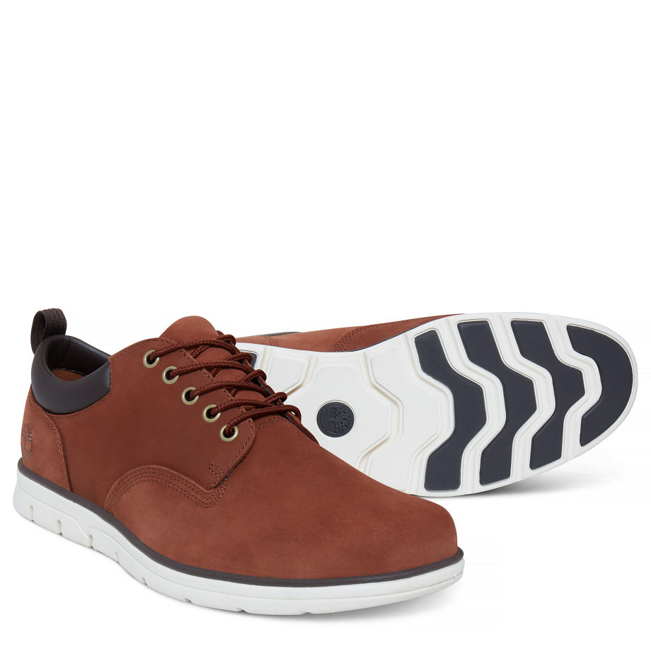 Timberland Men's Bradstreet Oxford Cognac Cognac Nubuck