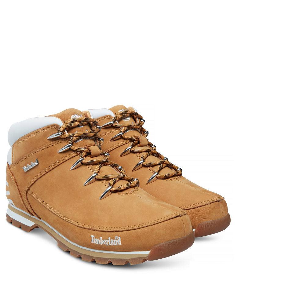 Timberland Men's Euro Sprint Hiker Yellow Wheat Nubuck