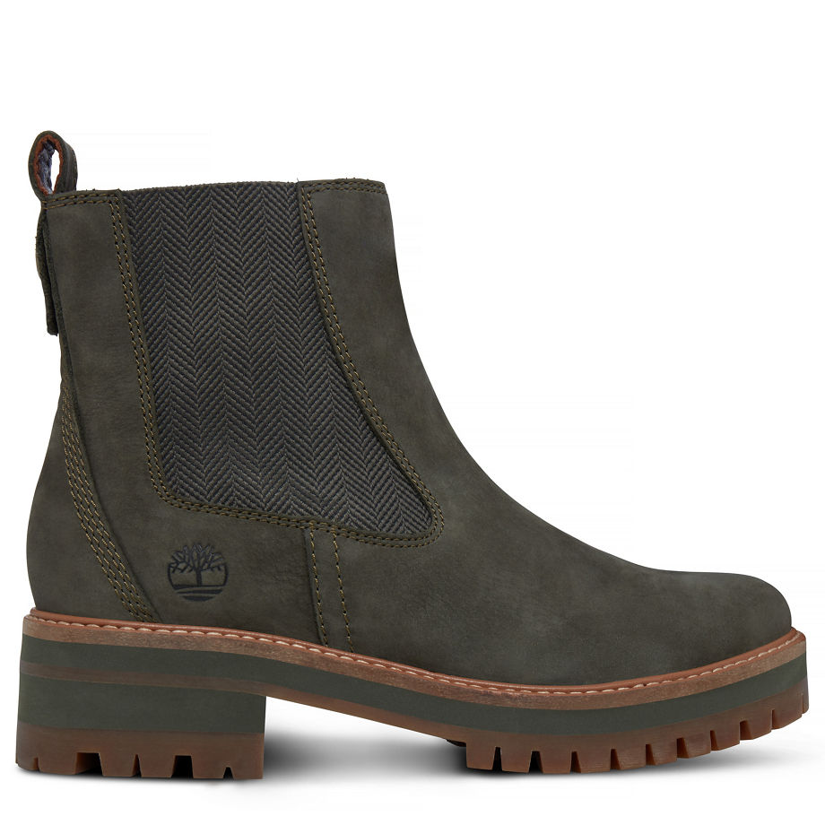 Timberland Women's Courmayeur Valley Chelsea Olive Olive Night Earthybuck