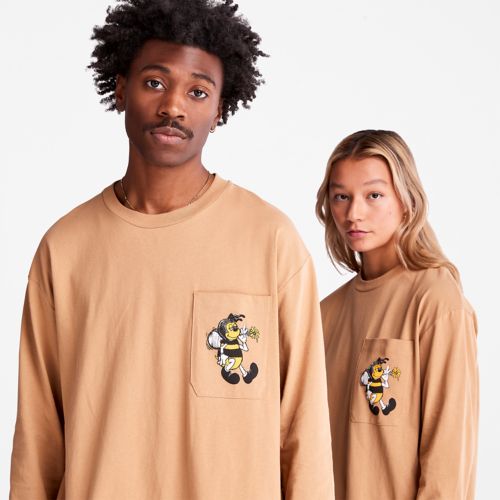 Timberland Bee Line x Timberland Back-Graphic Long-Sleeve T-Shirt