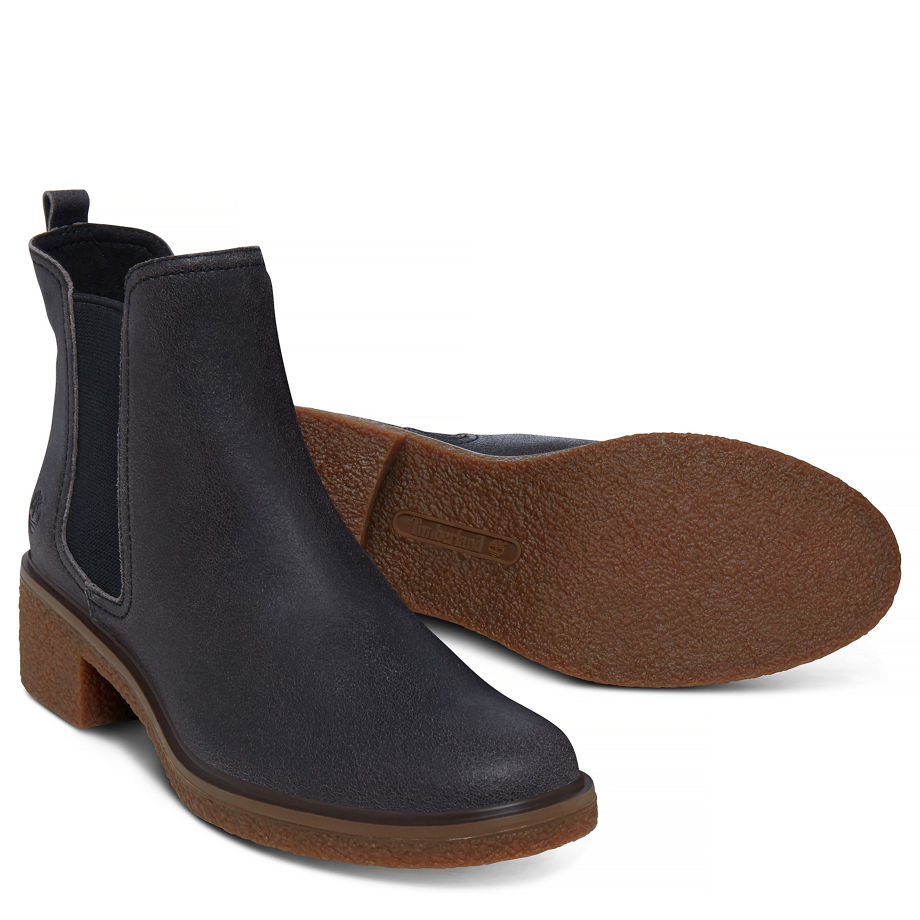 Timberland Women's Brinda Chelsea Charcoal Forged Iron Charred Suede