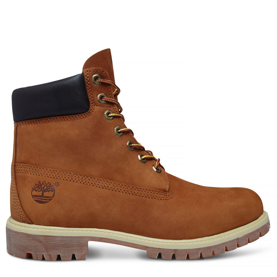 Timberland Men's 6-Inch Premium Boot Rust Rust Nubuck