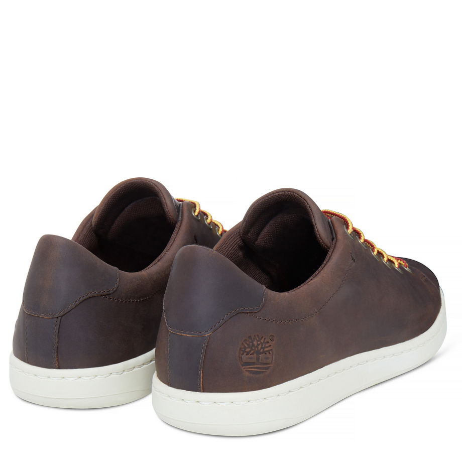 Timberland Men's Courtside Leather Oxford Dark Brown Gaucho Saddleback