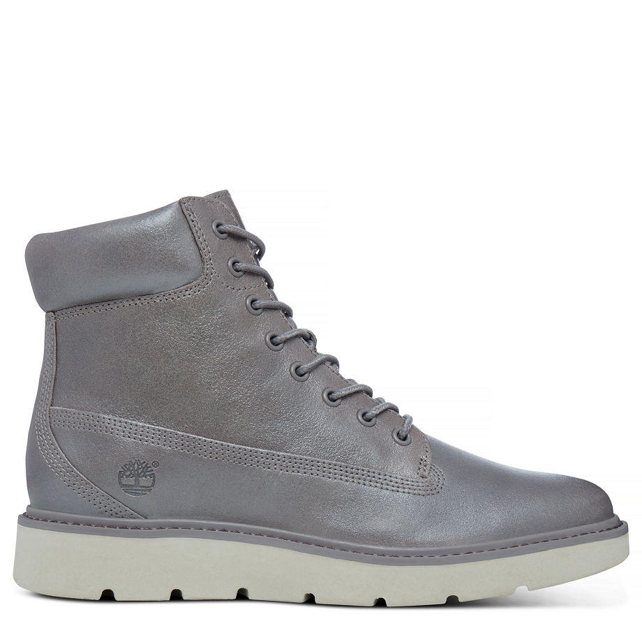 Timberland Women's Kenniston 6-inch Boot Silver Steeple Grey Metallic Waxy Mohawk