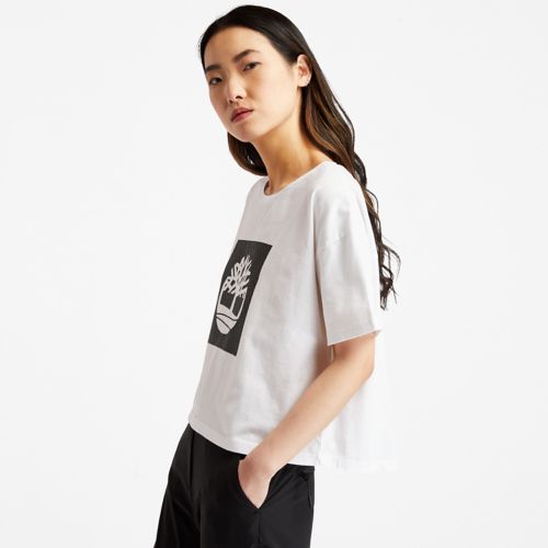 Timberland Women's Cropped Logo T-Shirt