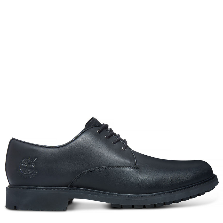 Timberland Men's Stormbuck Plain Toe Oxford Black Black Smooth
