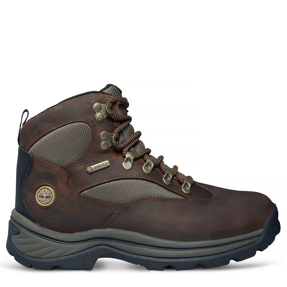 Timberland Women's Chocorua Trail Mid with Gore-Tex® Dark Brown/Green Dark Brown With Green