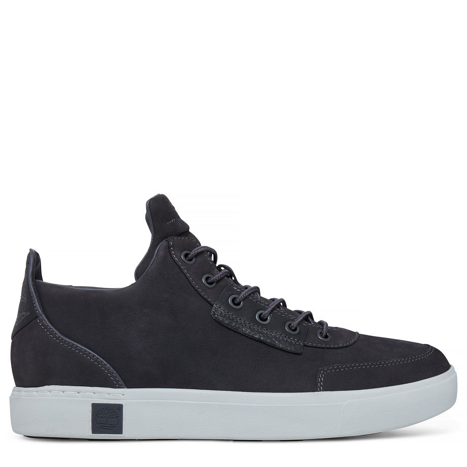 Timberland Men's Amherst High Top Chukka Dark Grey Forged Iron Nubuck