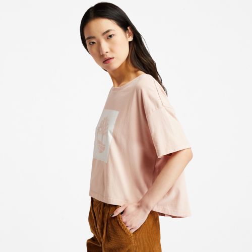 Timberland Women's Cropped Logo T-Shirt