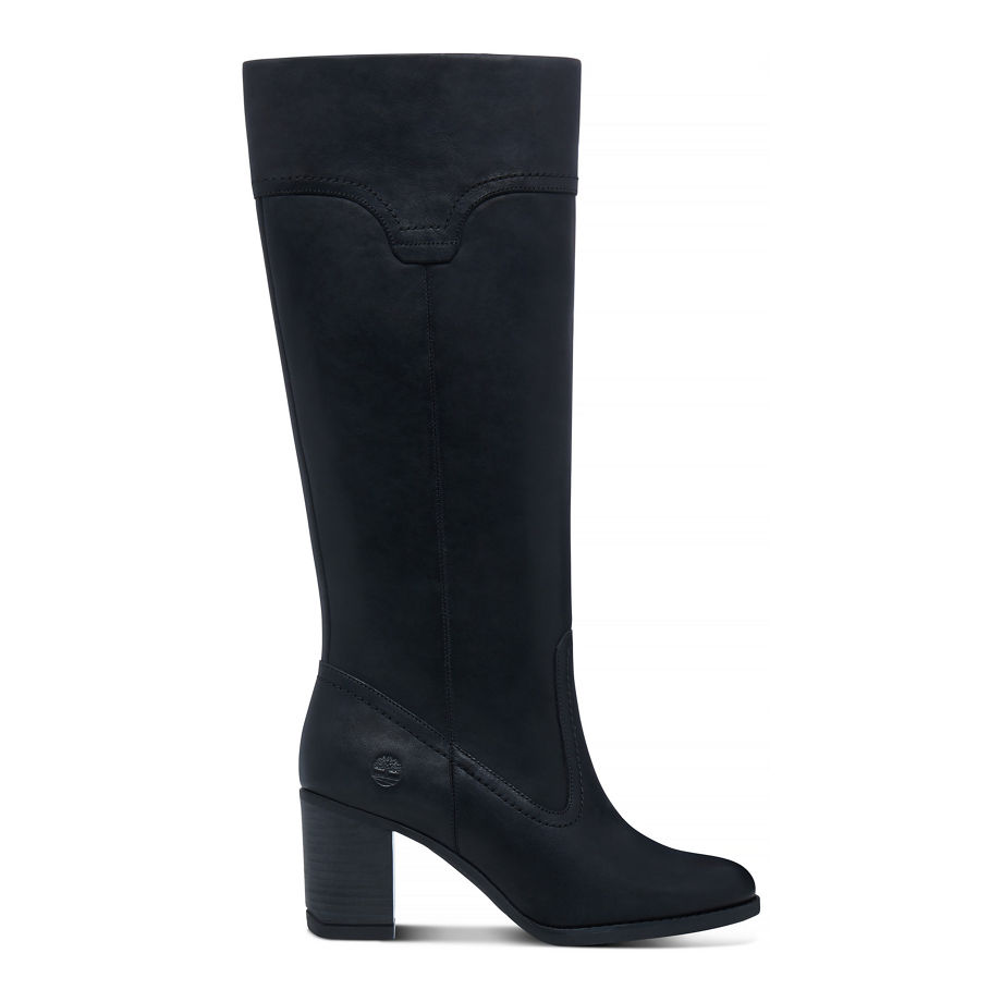 Timberland Women's Atlantic Heights Tall Boot Black Jet Black Forty
