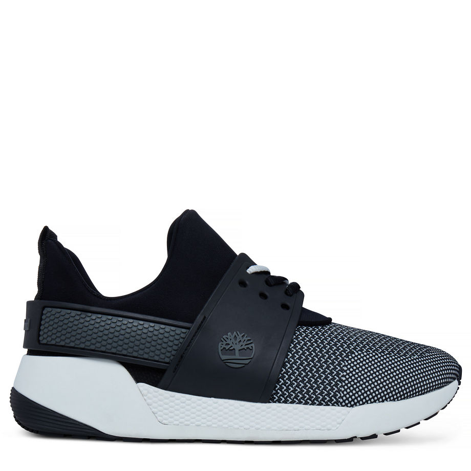 Timberland Women's Kiri Up Knit Sneaker Black/White Black/White