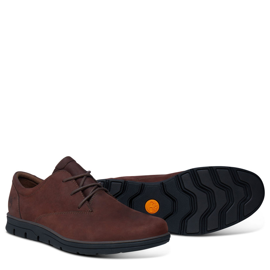Timberland Men's Bradstreet Plain Toe Oxford Dark Brown Dark Brown Oiled
