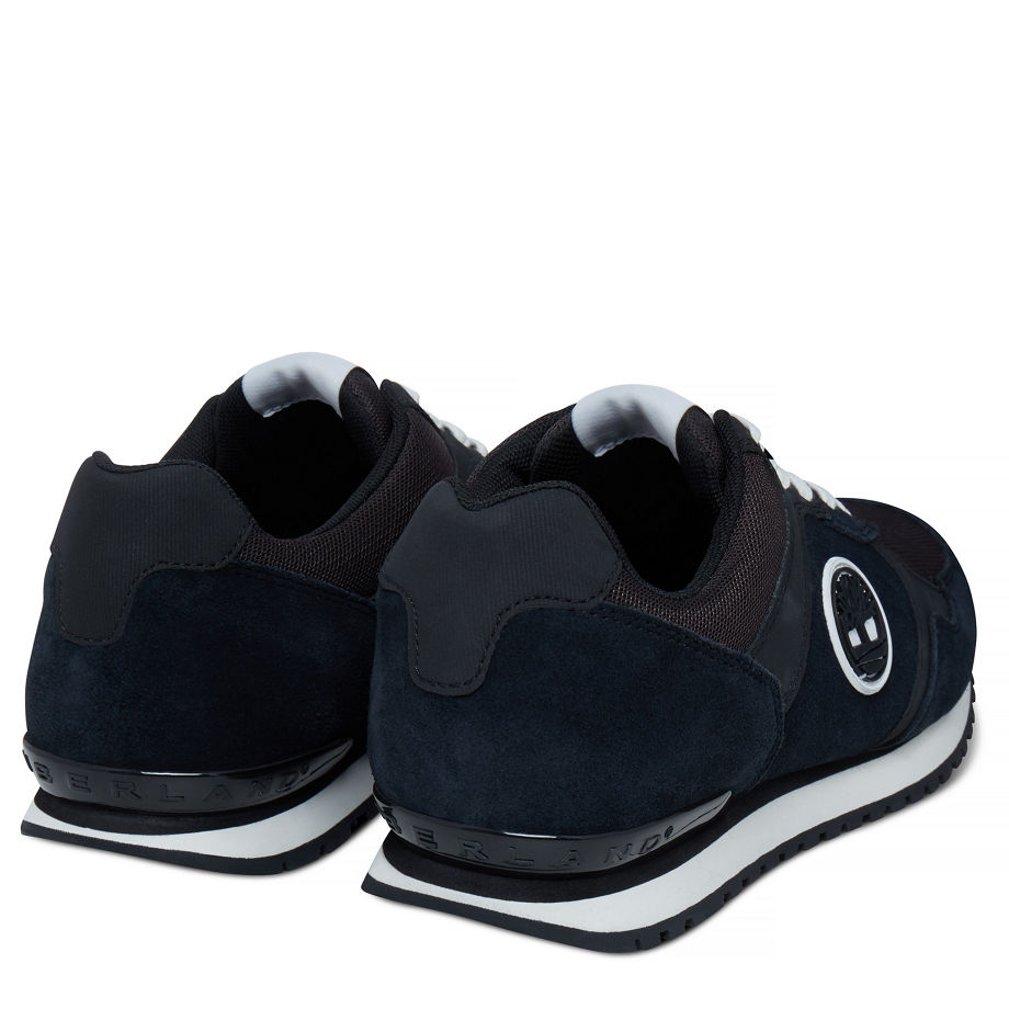 Timberland Men's Retro Runner Trainer Black Black Hammer Suede